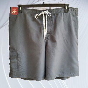 Merona Men's Swim Trunks Mesh Brief Gray Size XXL